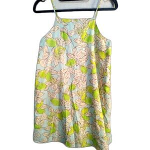 Zara Dress Kids Size 11/12 Floral Line Sun Dress Linen Blend Summer Casual Dress